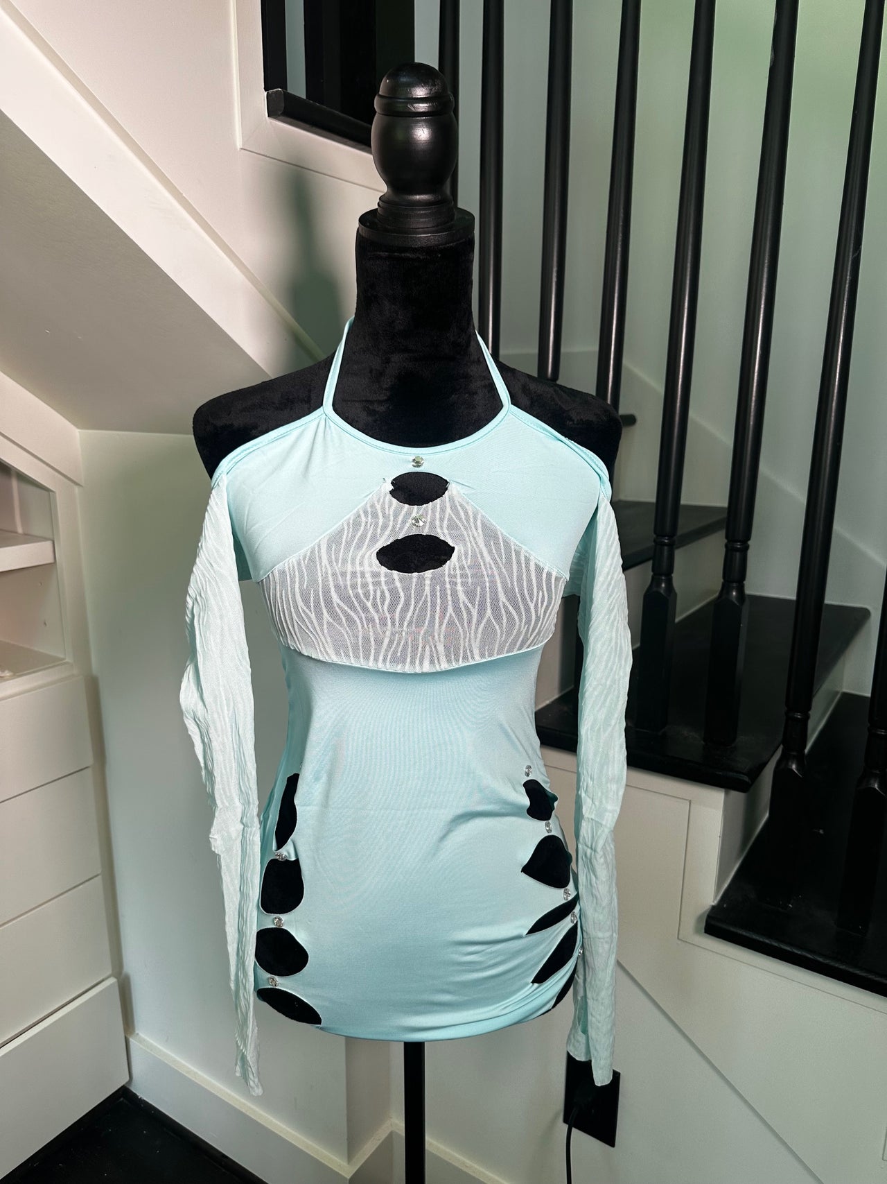 baby blue tiger dress